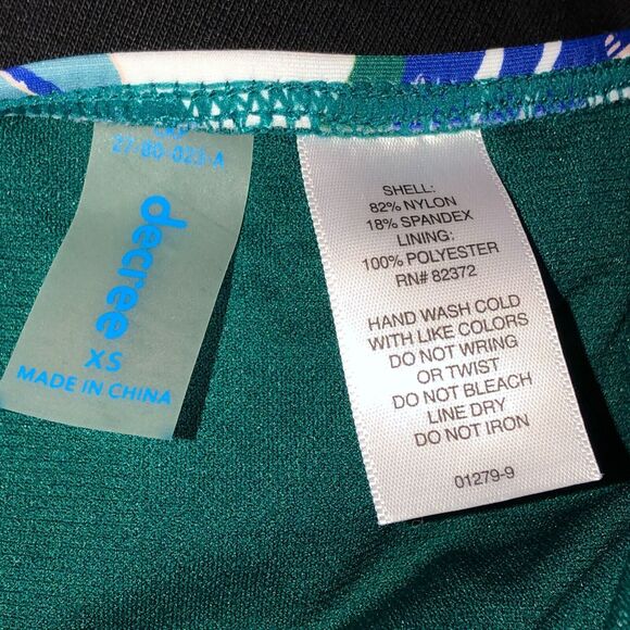 Decree Women's Swimsuit Monokini Tropical Hot Pink Vacation Beach XS NWT - Picture 7 of 7